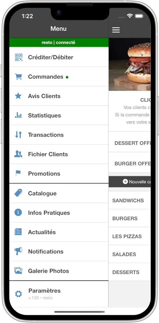 Backoffice WeThankYou fidélité sur mobile